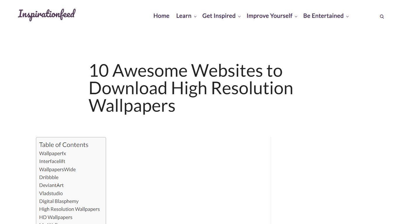 10 Awesome Websites to Download High Resolution Wallpapers
